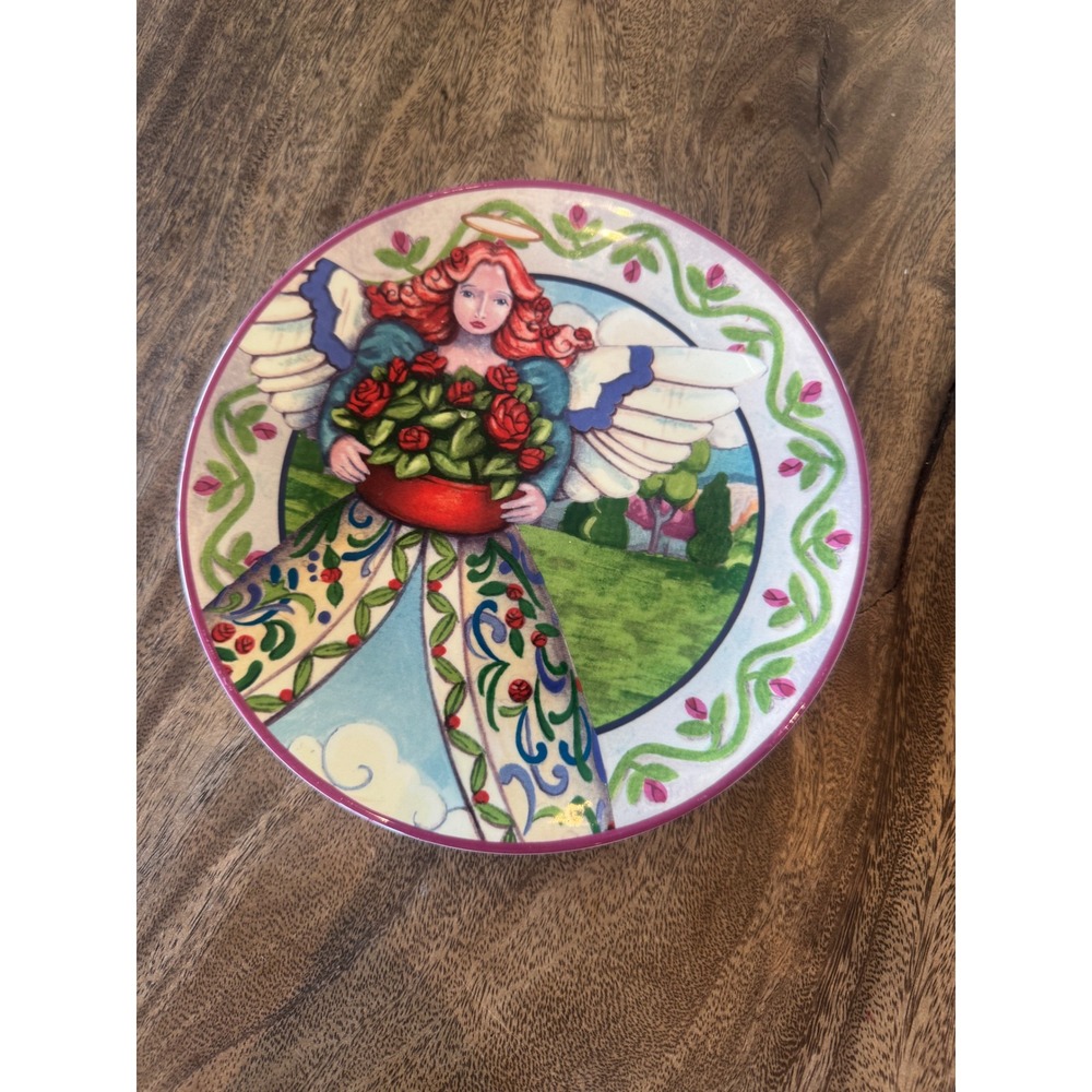 Jim Shore Angels Four Seasons Certified International Ceramic Decorative Plate